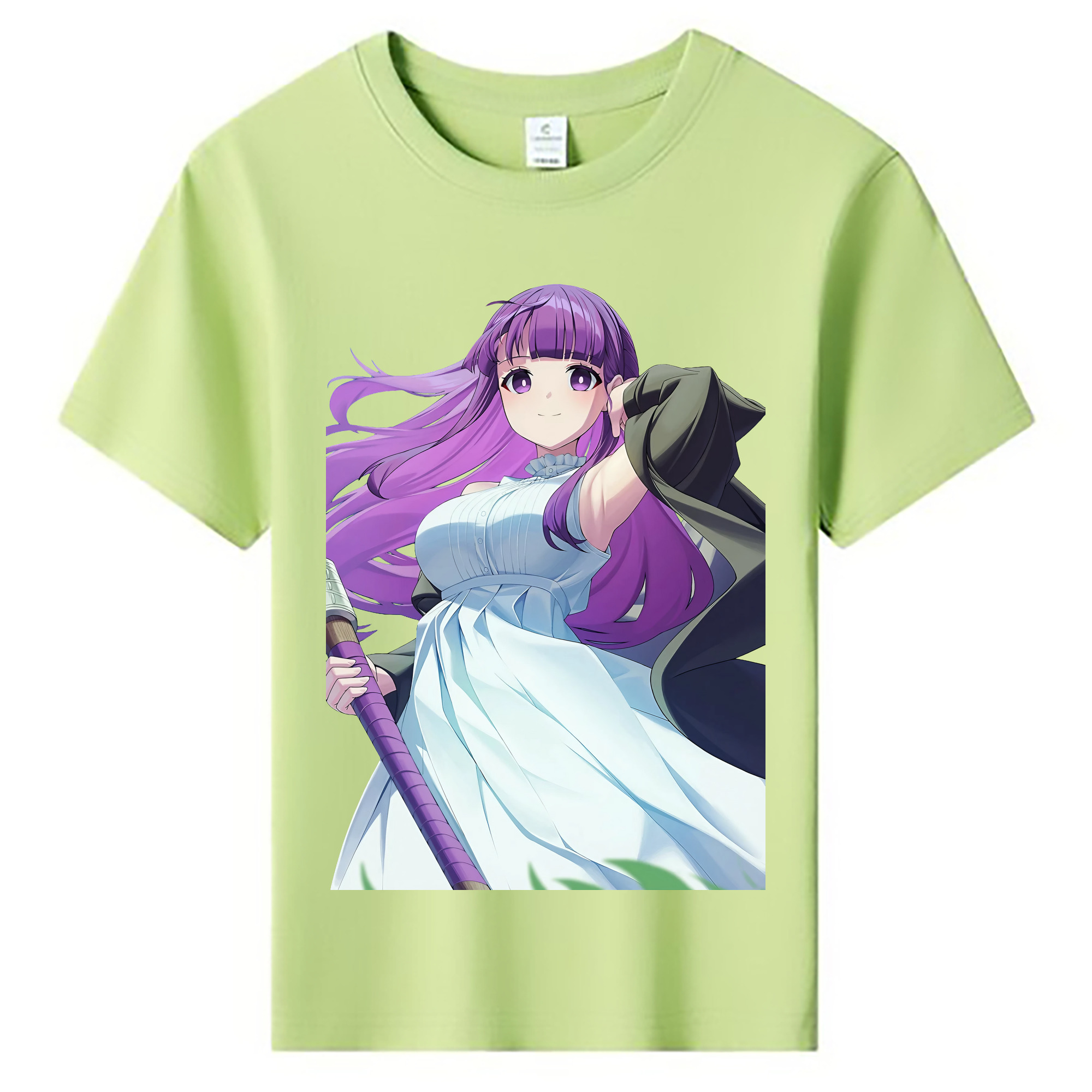 （画像用） 葬送のフリーレン Frieren 綿100％キッズTシャツ（フロントプリント）